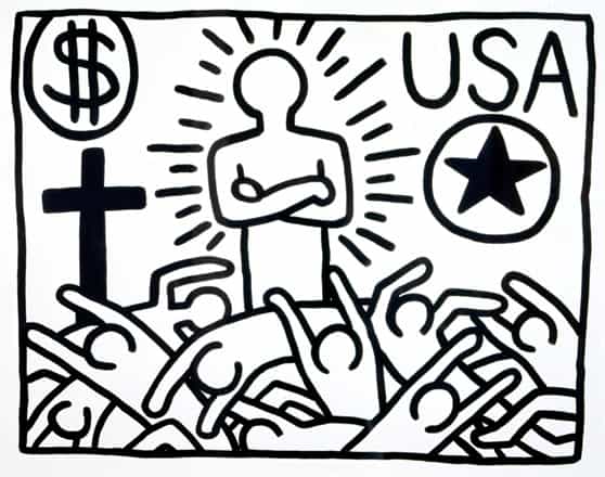Keith Haring Untitled 1982 premium reproduction