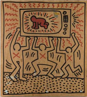 Keith Haring Untitled 1983 - Iconic Street Art wall art