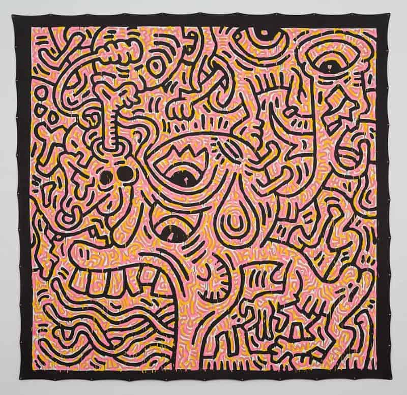 Keith Haring Untitled 1984 - Vibrant Abstraction premium reproduction