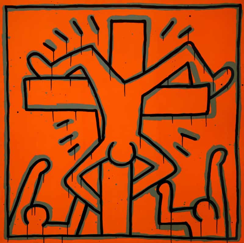 Keith Haring Untitled 1984 - Martyrdom of St Peter premium reproduction