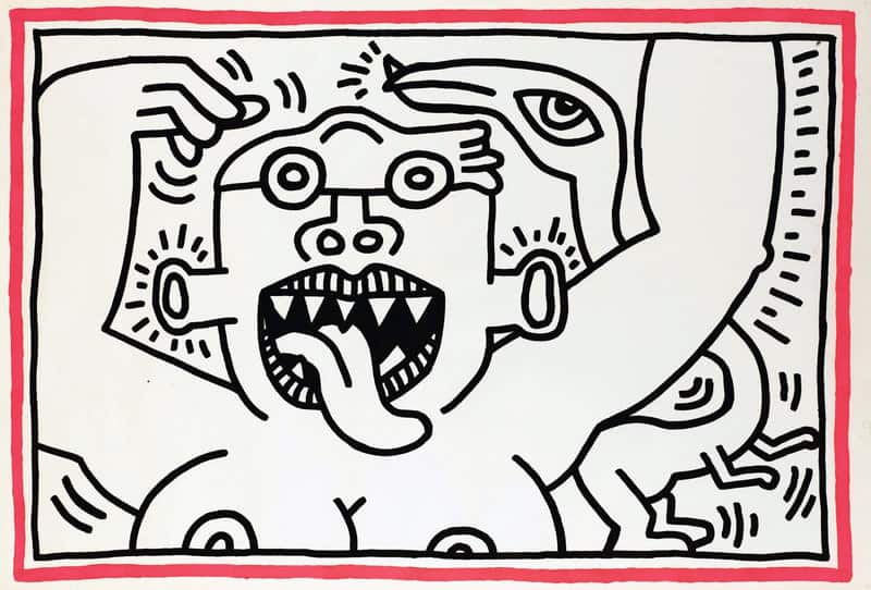 Keith Haring Untitled 1984 premium reproduction