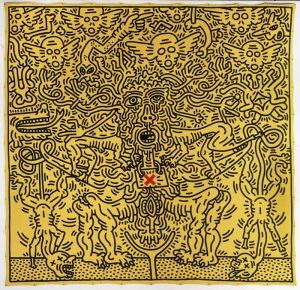 Keith Haring: Untitled 1985 wall art
