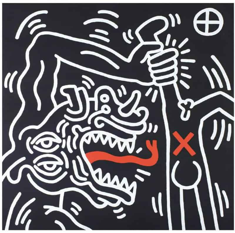 Keith Haring Untitled 1985 premium reproduction