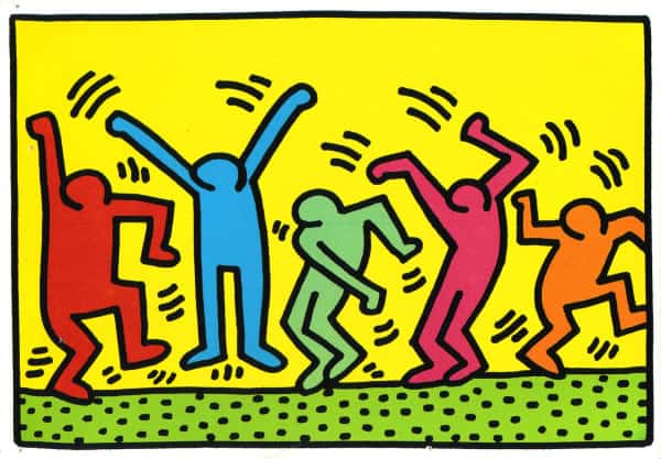 Keith Haring: Untitled Dance premium reproduction