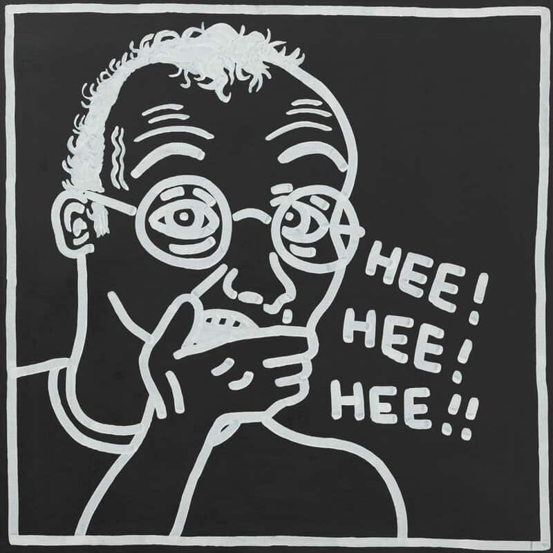 Keith Haring Untitled Self-Portrait 1985 premium reproduction