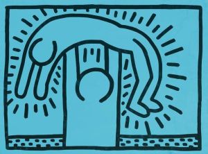 Keith Haring: Victory in Blue wall art