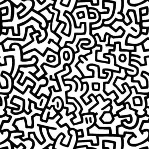 Keith Haring Wall Tile – Vibrant Patterns wall art