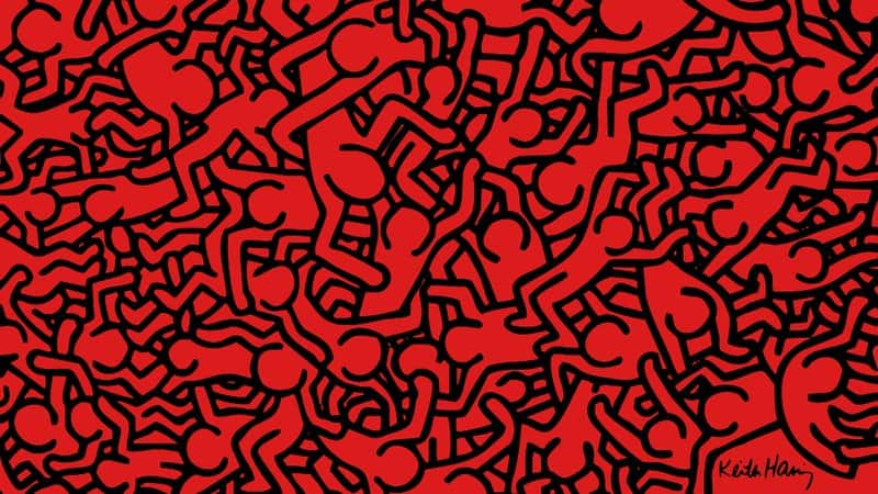 Keith Haring Windows premium reproduction