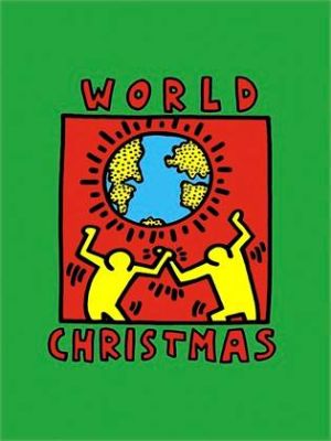 Keith Haring: World Christmas wall art