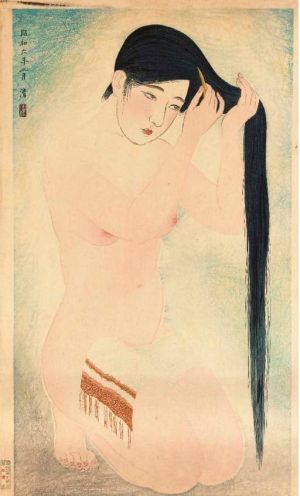 Kobayakawa Kiyoshi: Glossy Black Hair wall art