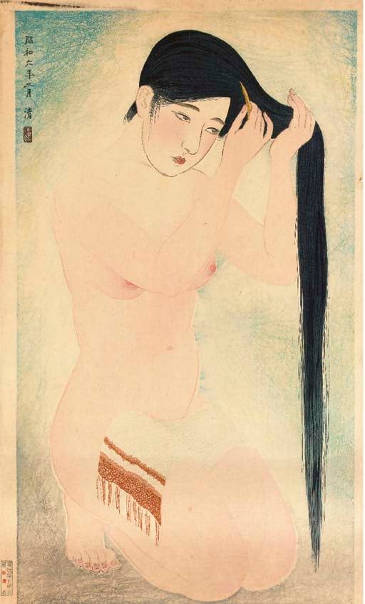 Kobayakawa Kiyoshi: Glossy Black Hair premium reproduction
