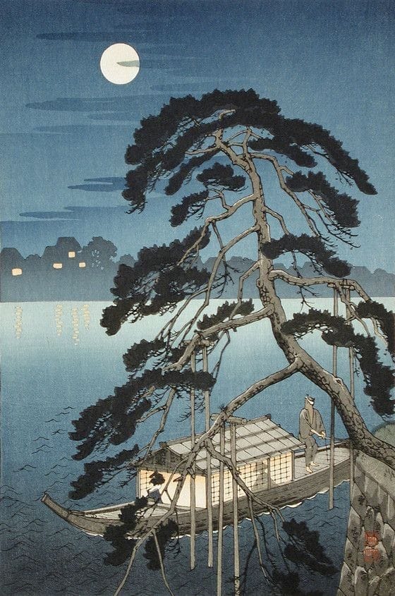 Koho Shoda: Moonlit Ferry Journey premium reproduction