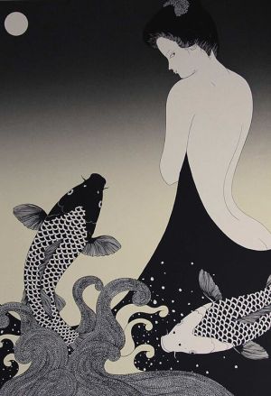 Kojima Kimiko - White Night (1970) wall art