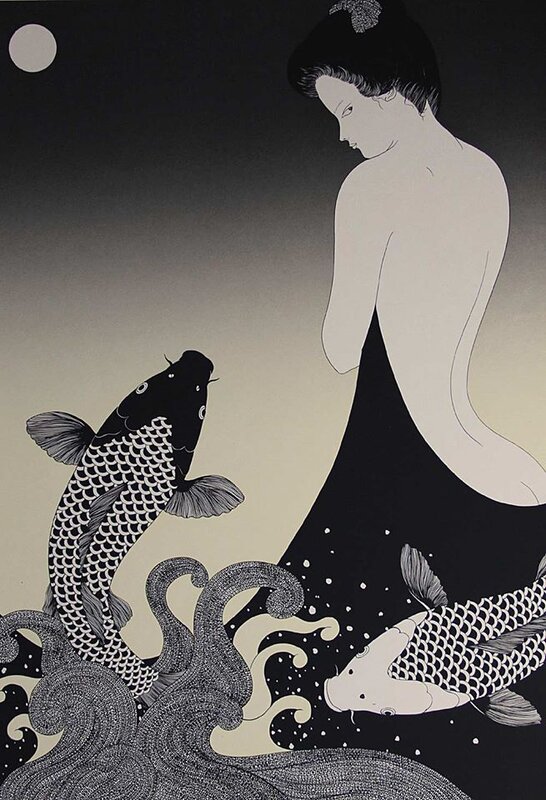 Kojima Kimiko - White Night (1970) premium reproduction