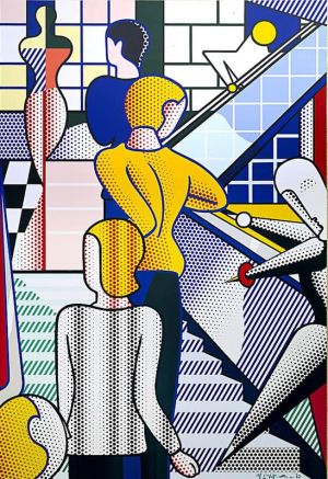 Lichtenstein Bauhaus Stairway wall art