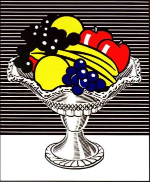 Lichtenstein Crystal Bowl wall art