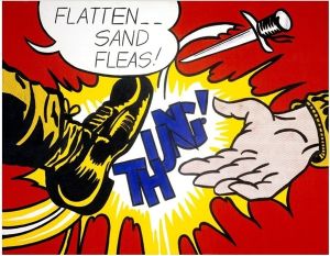 Lichtenstein Flatten...sandfleas wall art