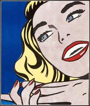 Lichtenstein Girl wall art
