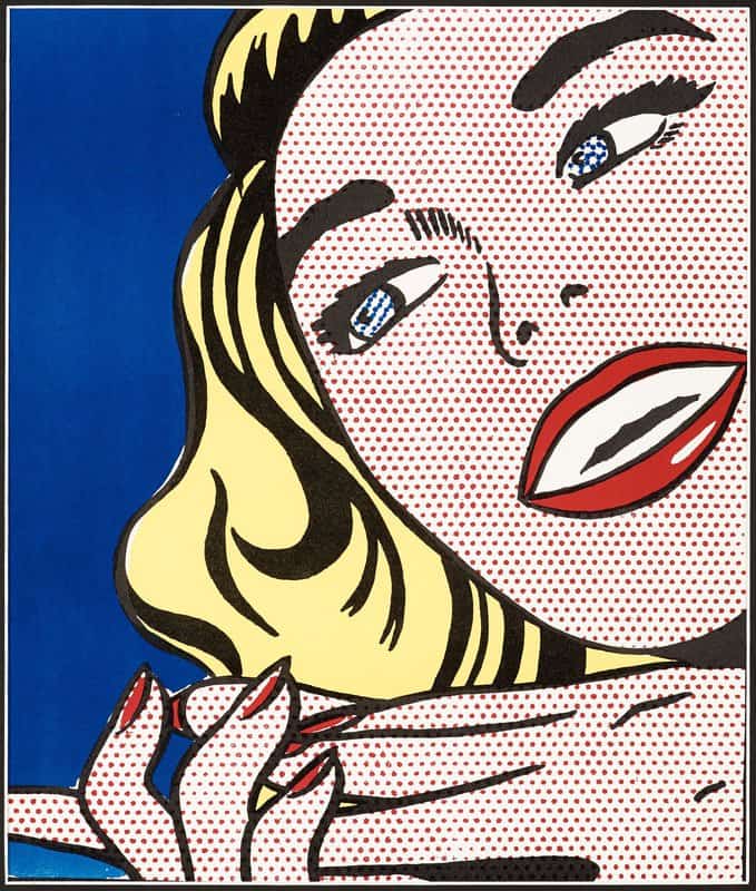 Lichtenstein Girl premium reproduction