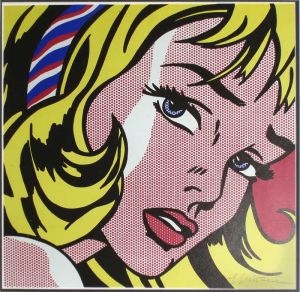 Lichtenstein Girl With Hair Ribbon wall art