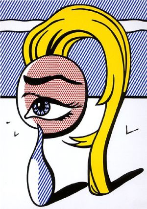 Lichtenstein Girl With Tear 1 wall art