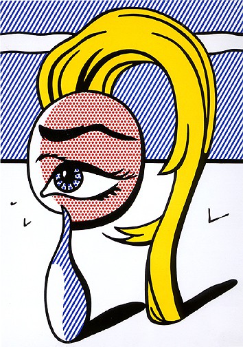 Lichtenstein Girl With Tear 1 premium reproduction