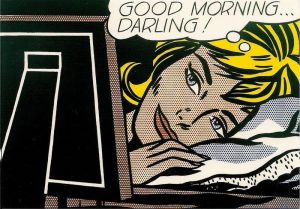 Lichtenstein Good Morning Darling wall art