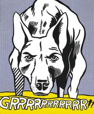 Lichtenstein Grrrrrrrrrrr wall art