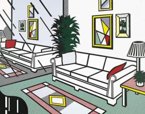 Lichtenstein Interior With Mirrored Wall wall art