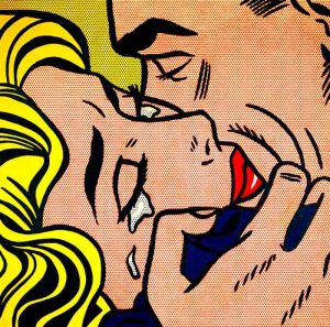 Lichtenstein Kiss Iv wall art