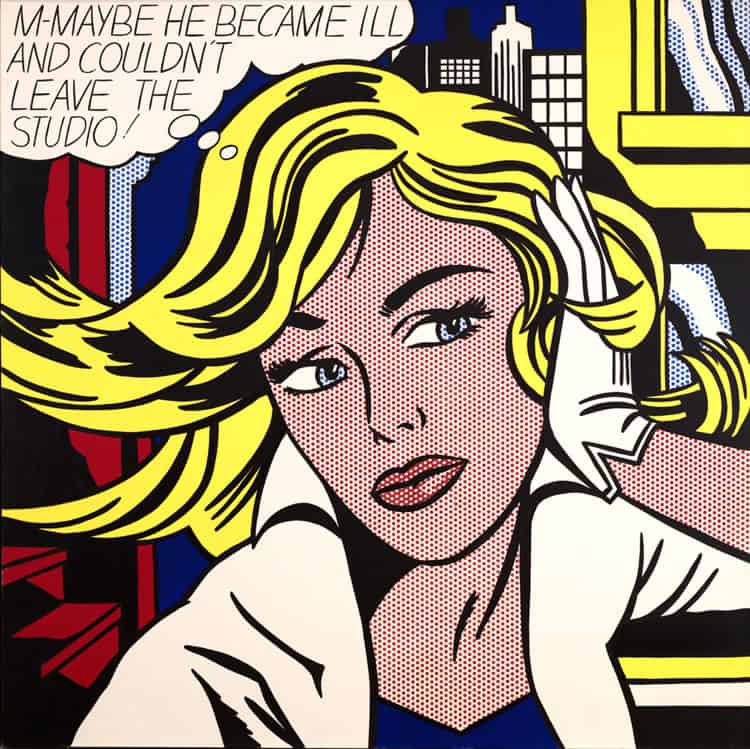 Lichtenstein M-maybe premium reproduction