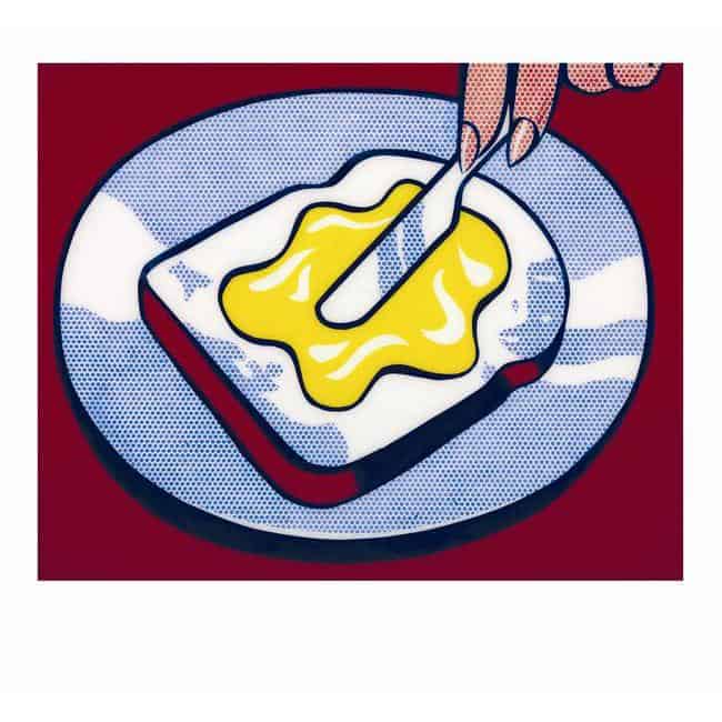 Lichtenstein Mustard On White premium reproduction