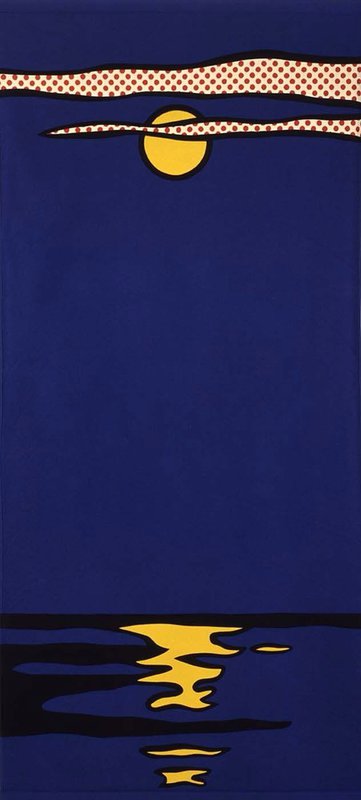 Lichtenstein Night Seascape premium reproduction