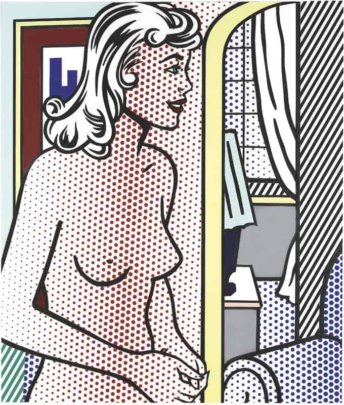 Lichtenstein Nude In Apartment premium reproduction