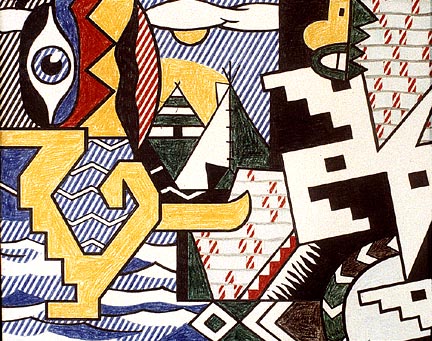 Lichtenstein Pow-wow-1979 premium reproduction