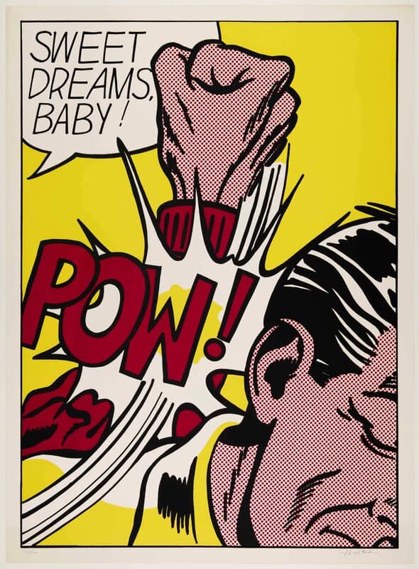 Lichtenstein Pow - Sweet Dreams Baby premium reproduction
