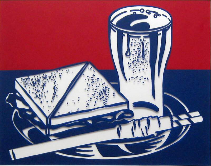 Lichtenstein Sandwich And Soda premium reproduction