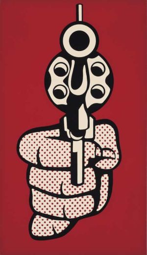 Lichtenstein Smoking Gun wall art