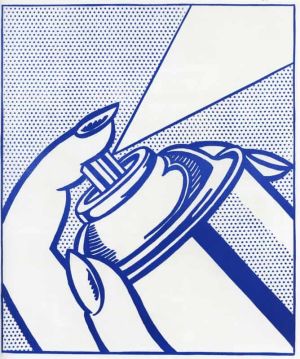 Lichtenstein Spray Can wall art