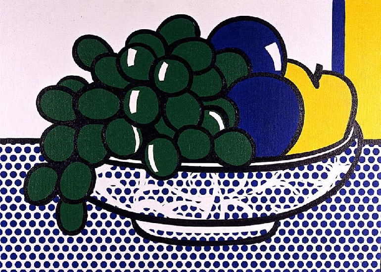 Lichtenstein Still Life With Plums 1972 premium reproduction
