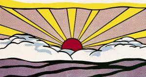Lichtenstein Sunrise wall art