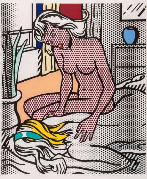 Lichtenstein Two Nudes wall art