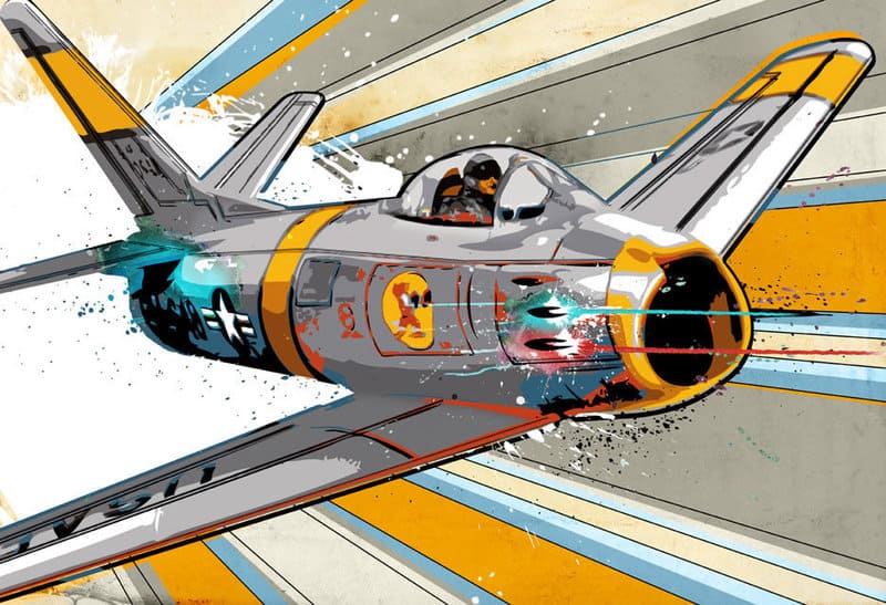 Lictenstein Airplane premium reproduction