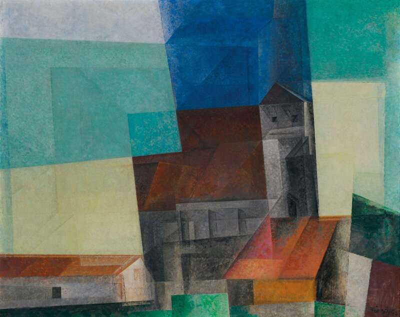 Lyonel Feininger: Kirche Über der Stadt premium reproduction