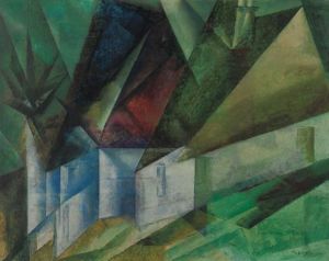 Lyonel Feininger: Norman Village I (1918) wall art