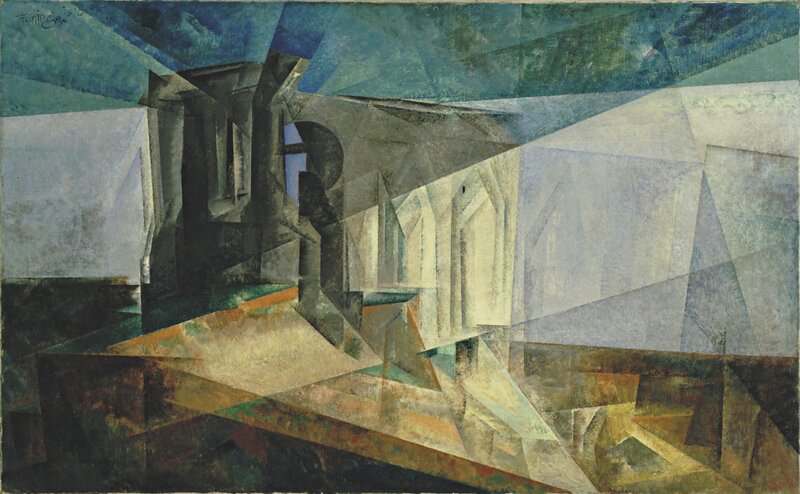 Lyonel Feininger: Ruin By The Sea premium reproduction