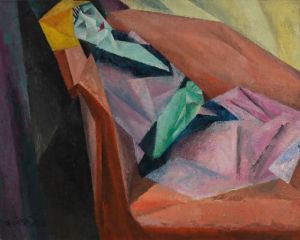 Lyonel Feininger: Sleeping Woman Julia wall art