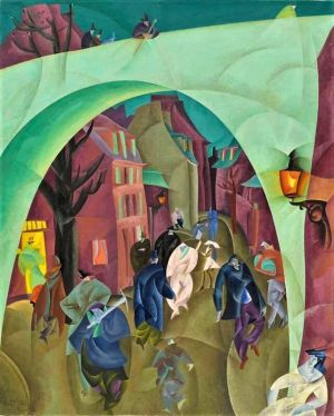 Lyonel Feininger - The Green Bridge II, 1916 wall art