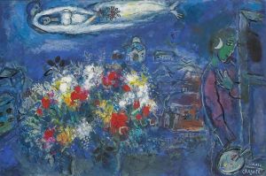 Marc Chagall: Bouquet Dans La Nuit, 1966 wall art