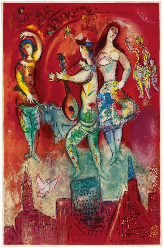 Marc Chagall: Carmen premium reproduction printed or painted